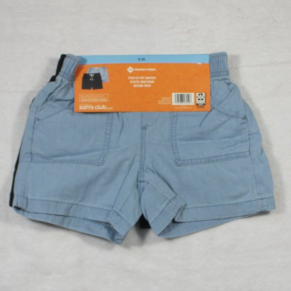 Member's Mark 2-PACK Girl's 6/6x Elastic Waist Woven Shorts - Picture 2 of 7